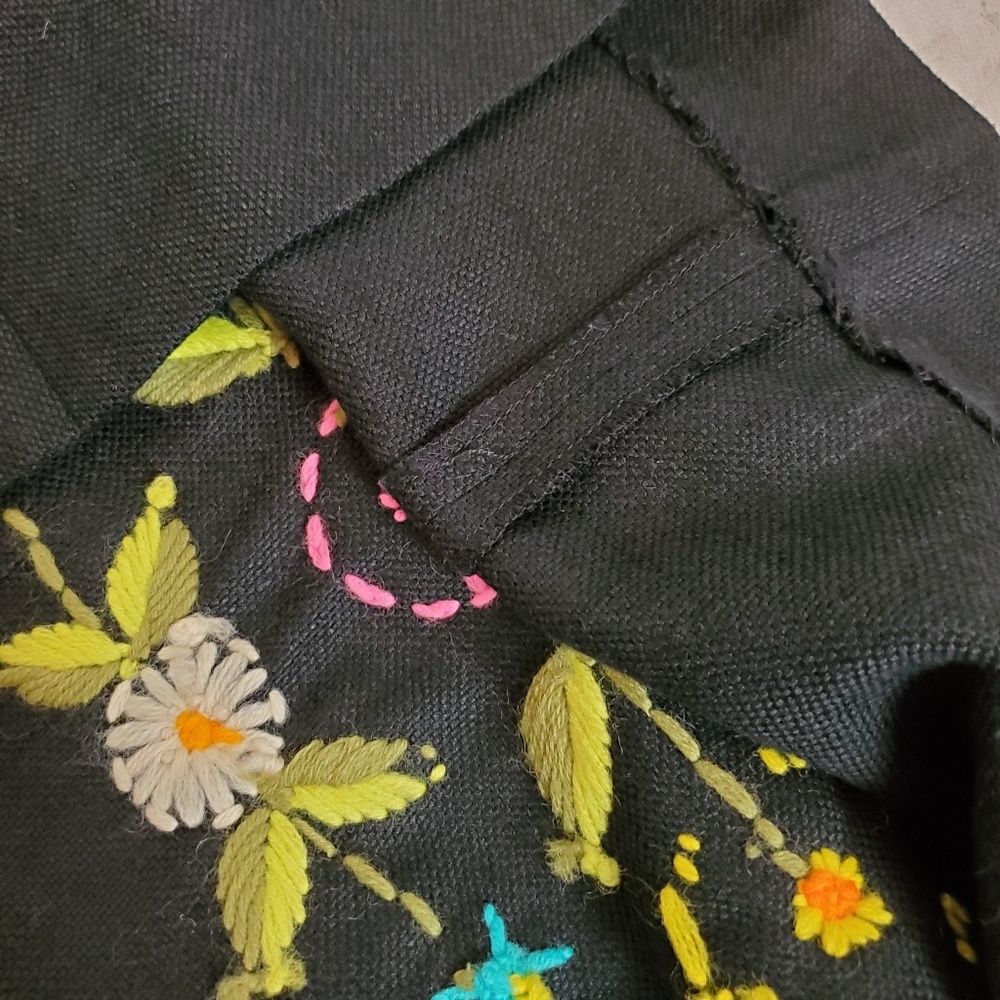 Vintage Crewel Embroidered Sheath Dress EUC - Picture 7 of 7